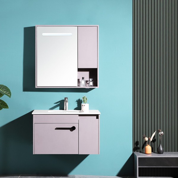 太陽雨浴室柜/主柜/鏡柜/巖板/多層實木/油漆/雷達LED智能鏡/YD1005