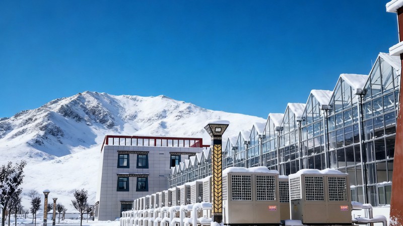 西藏拉薩才納凈土產業園連棟溫室大棚采暖項目